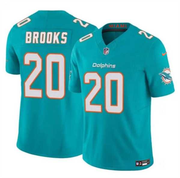 Men & Women & Youth Miami Dolphins #20 Jordyn Brooks Aqua 2024 F.U.S.E Vapor Limited Stitched Jersey